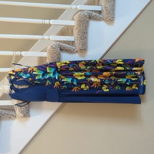 Women's Apt 9 Blue Floral Halter Dress, Size Small